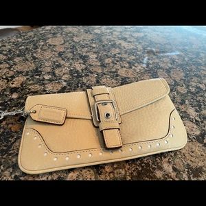 Coach leather wristlet